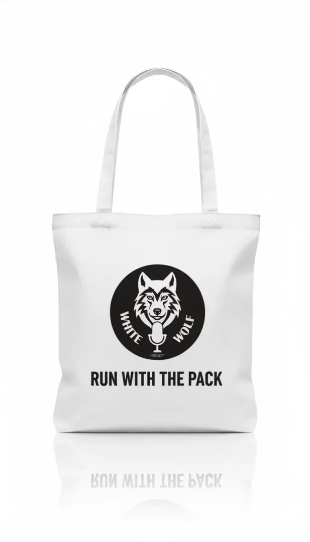 Bolsa tote “run with the pack”
