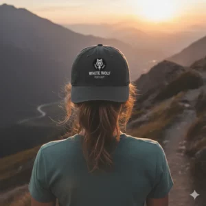 Gorra logo white wolf