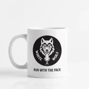 Taza white wolf